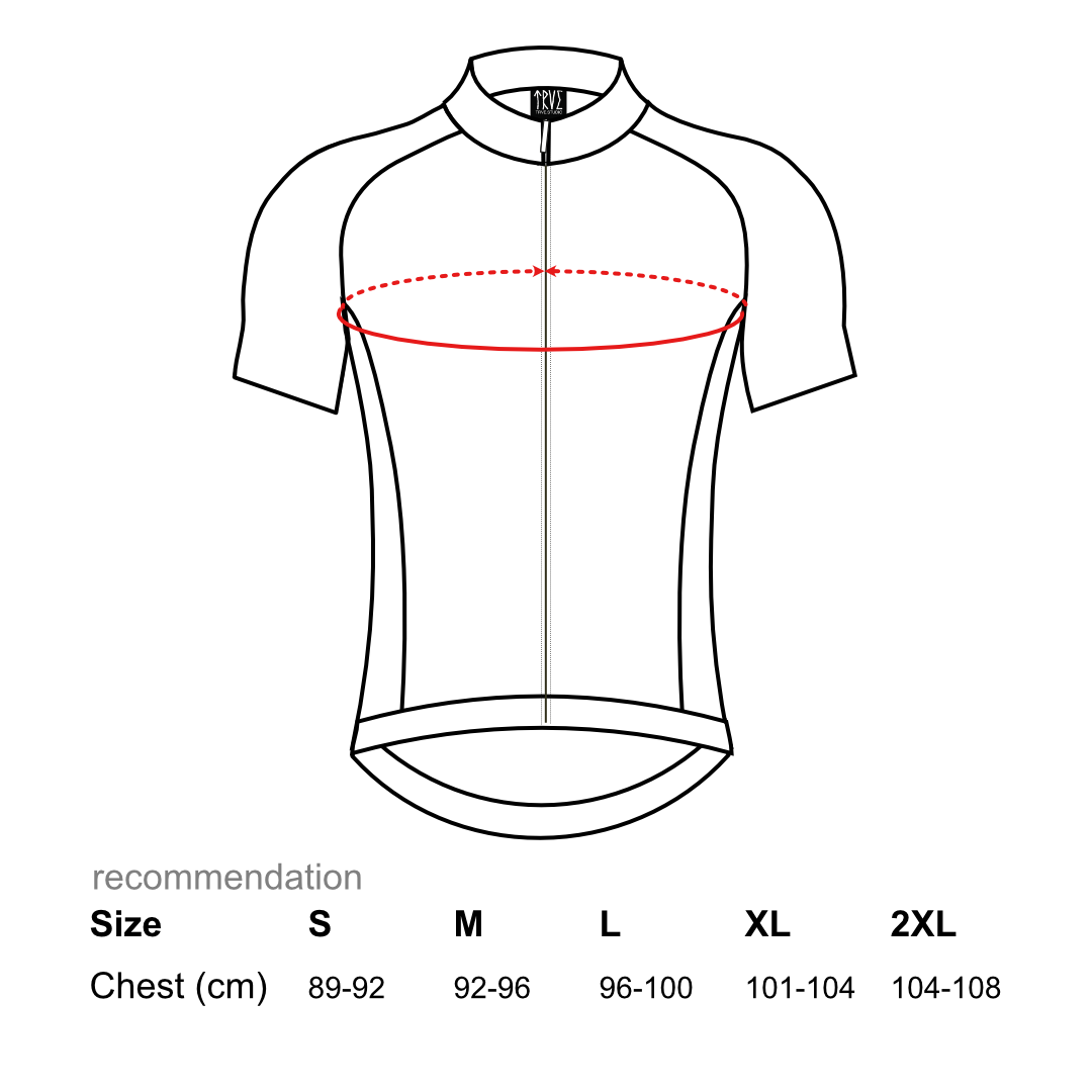 Nordic KOM Radtrikot von TRVE.STUDIO